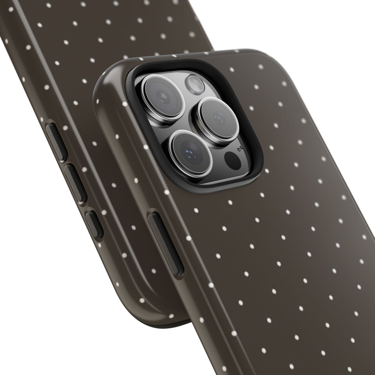 Brown Mini Polka Dot - Protective Phone Case