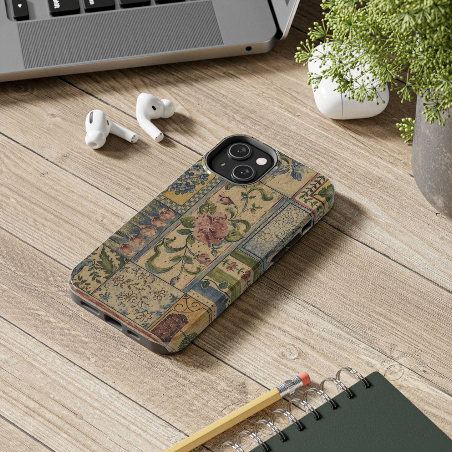 Vintage Floral Patchwork - Protective Phone Case