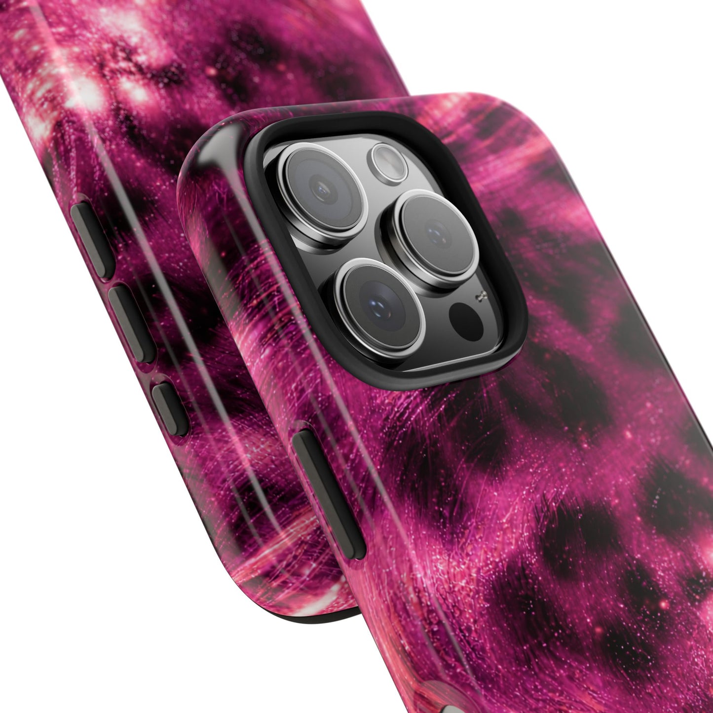 Magenta Y2K Leopard - Protective Phone Case