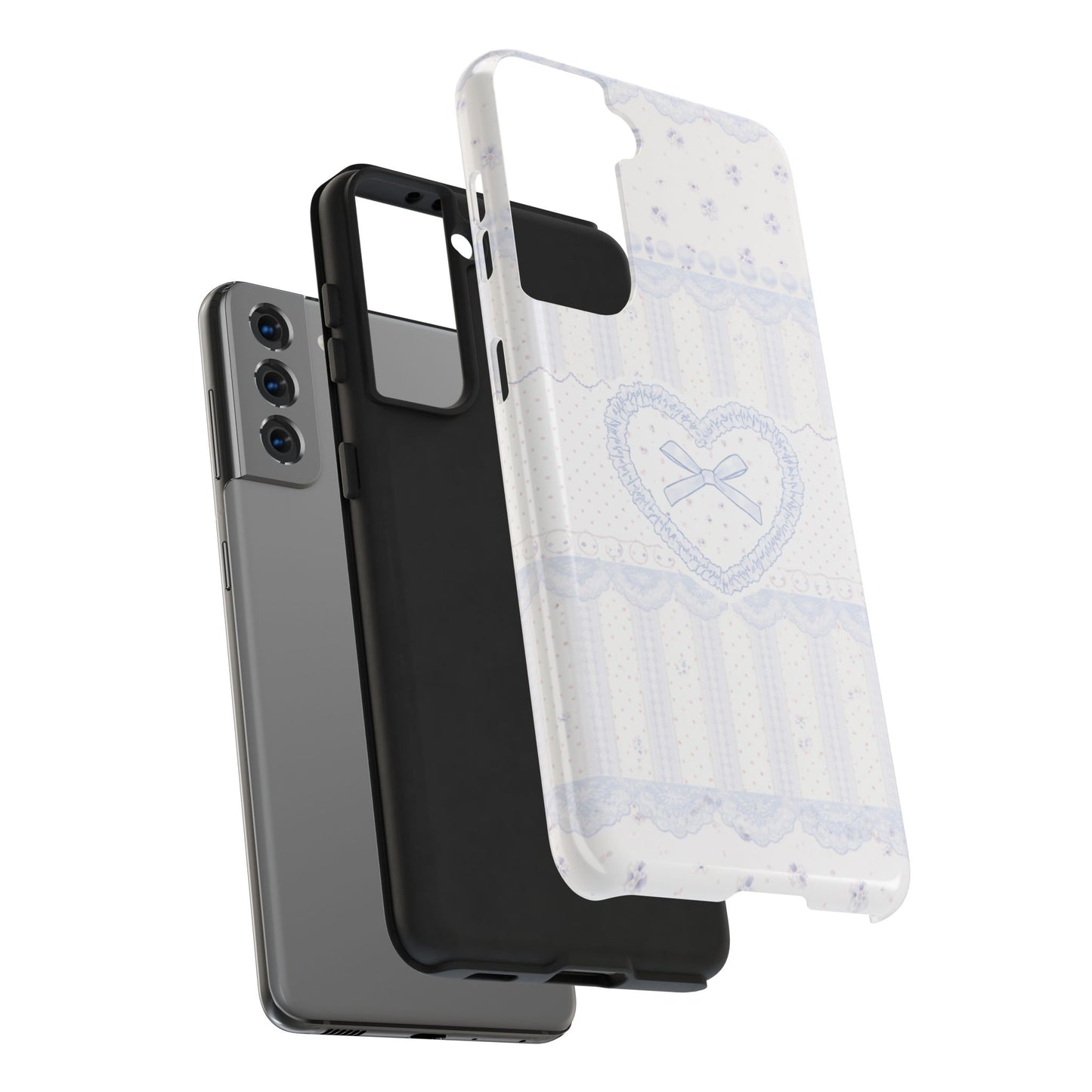 Coquette Blue Lace - Protective Phone Case