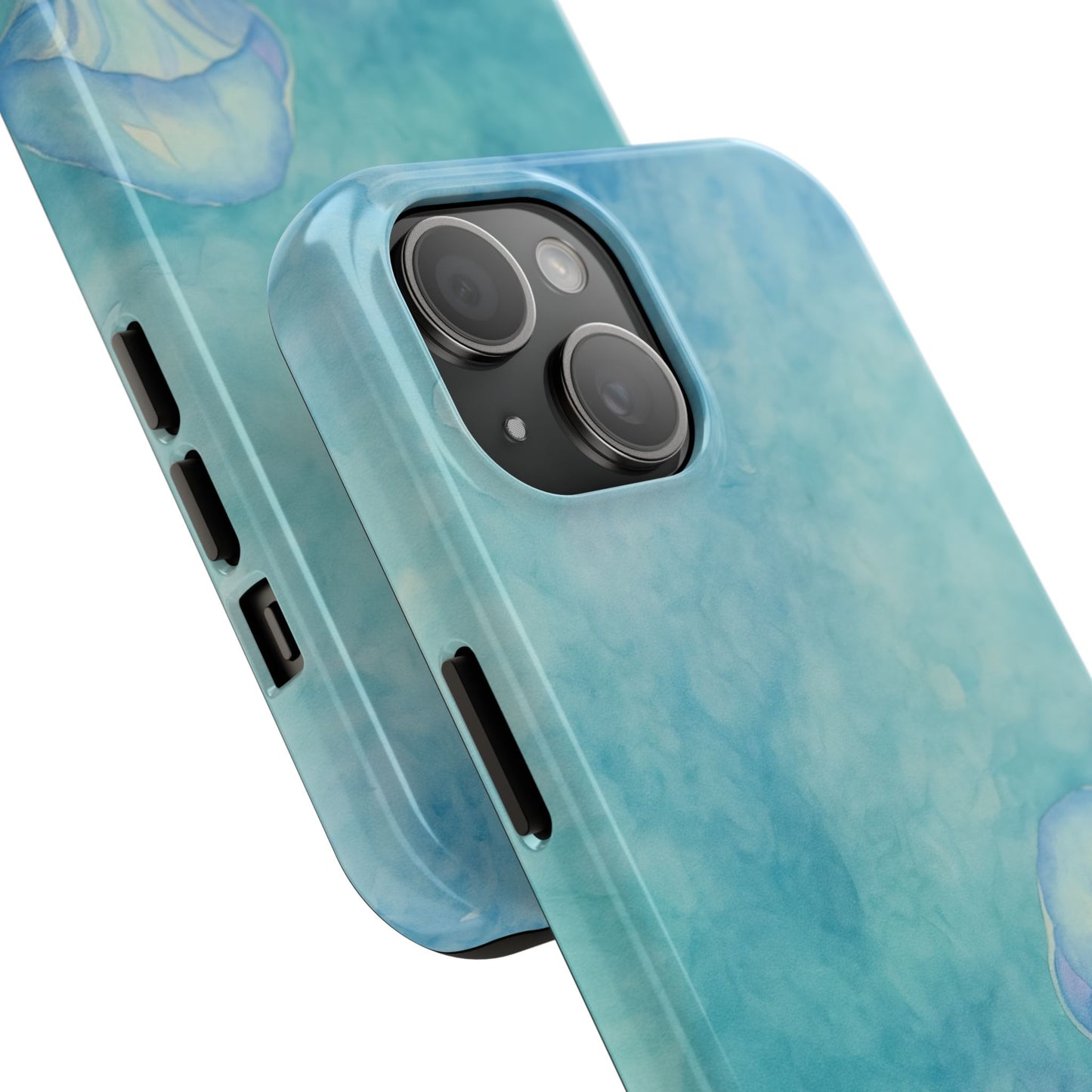 Sea-Blue Jellyfish - Protective Phone Case