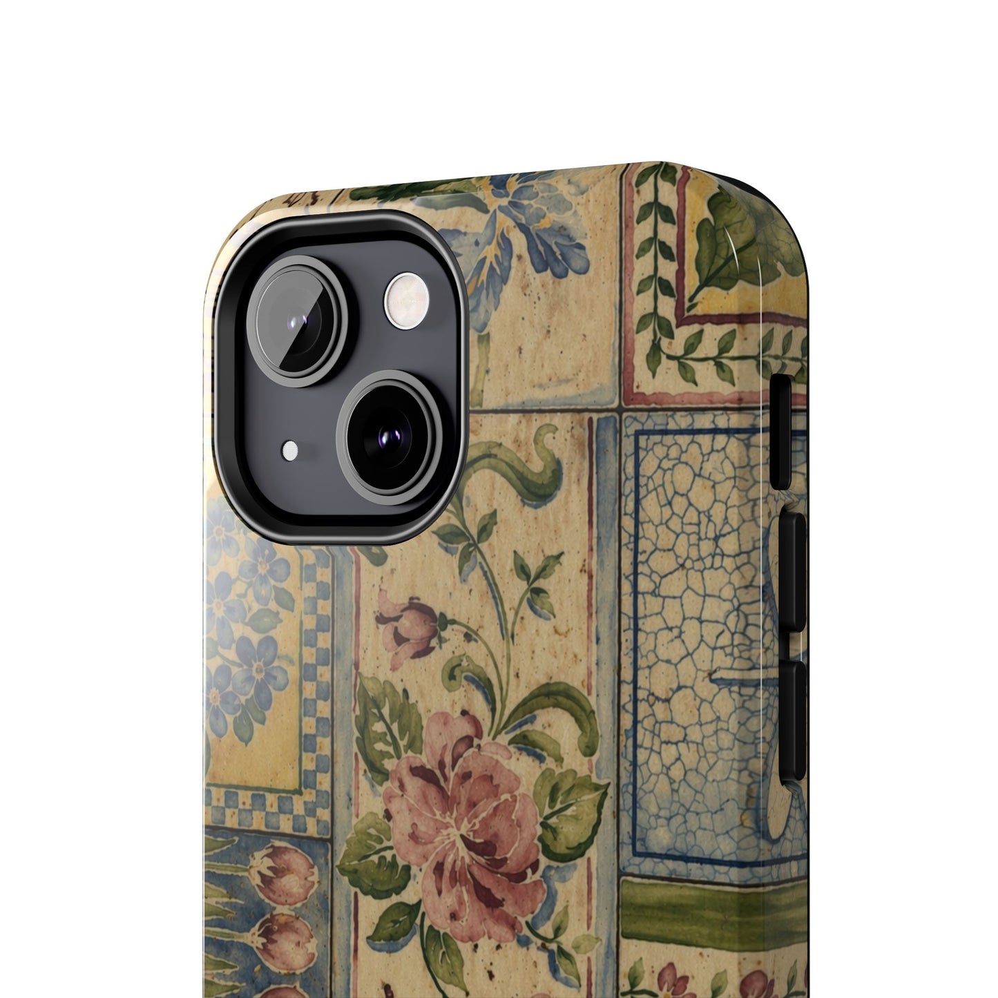 Vintage Floral Patchwork - Protective Phone Case