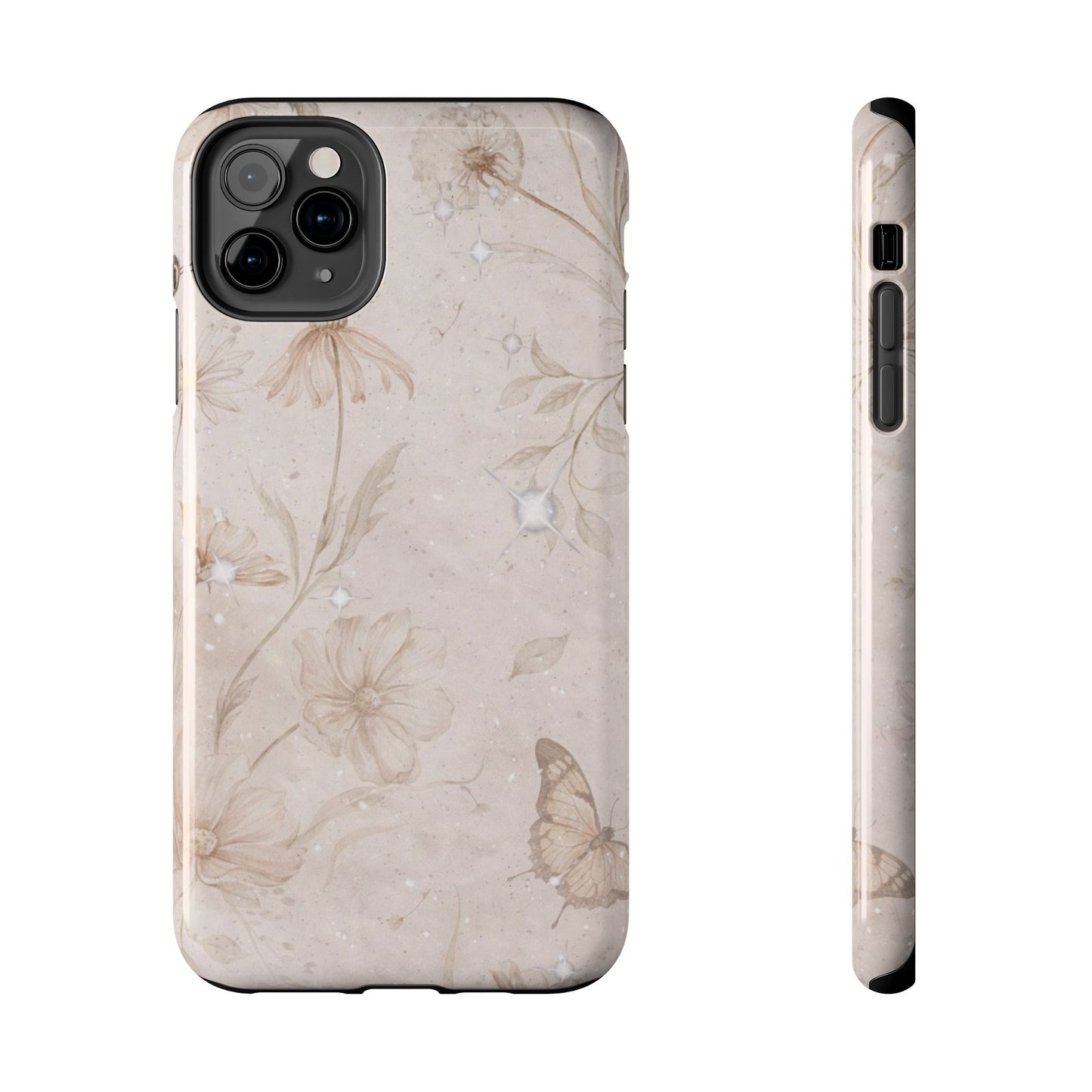 Beige Bloom - Protective Phone Case