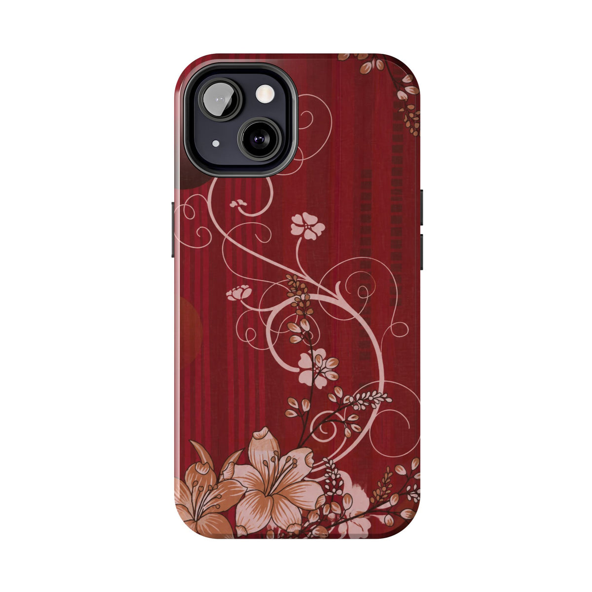 Crimson Bloom - Protective Phone Case
