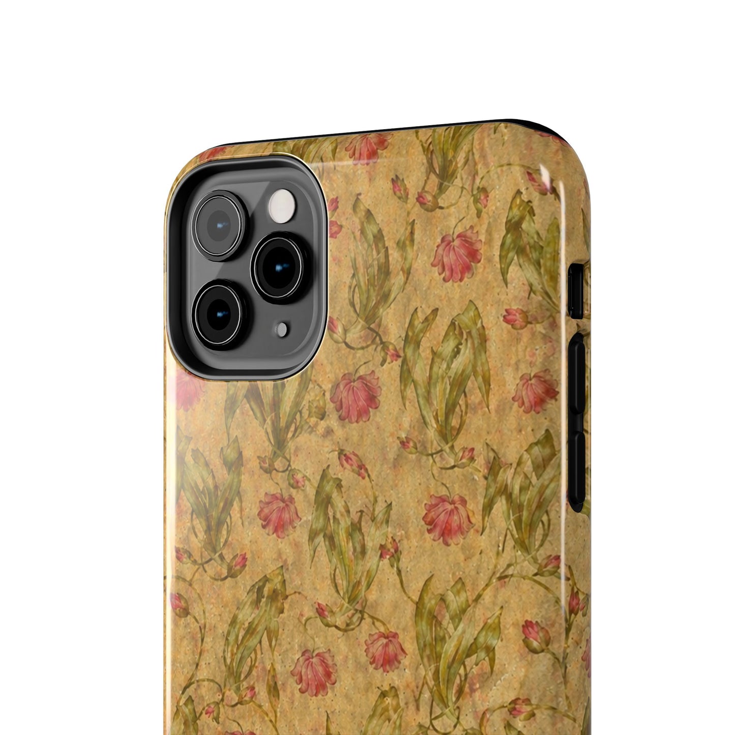 Roses on Aged Paper - Protective Phone Case