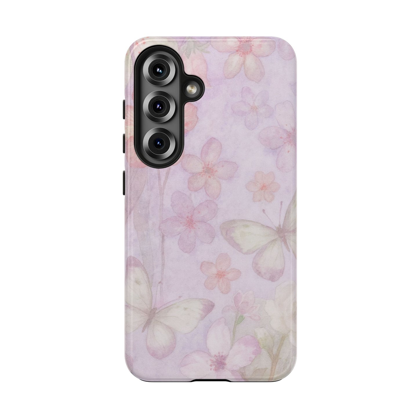 Lilac Butterfly - Protective Phone Case