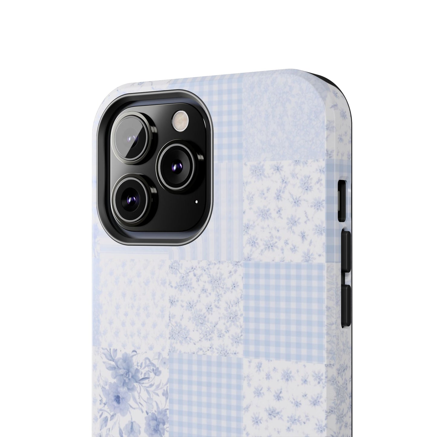 Baby Blue Plaid - Protective Phone Case