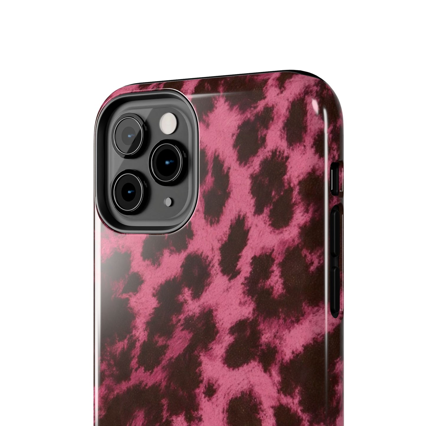 Pink Leopard Print - Protective Phone Case