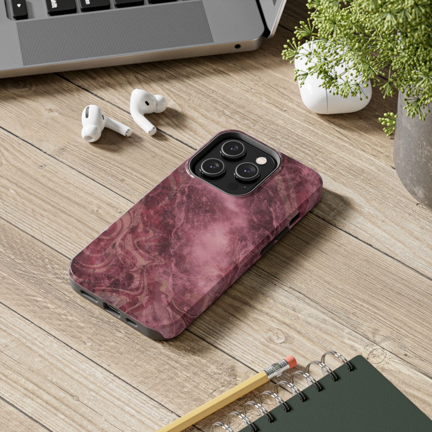 Marble Magenta - Protective Phone Case