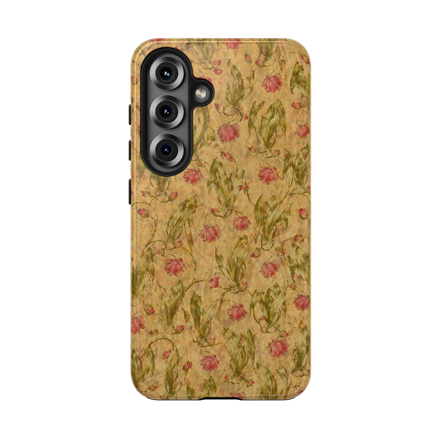 Roses on Aged Paper - Protective Phone Case