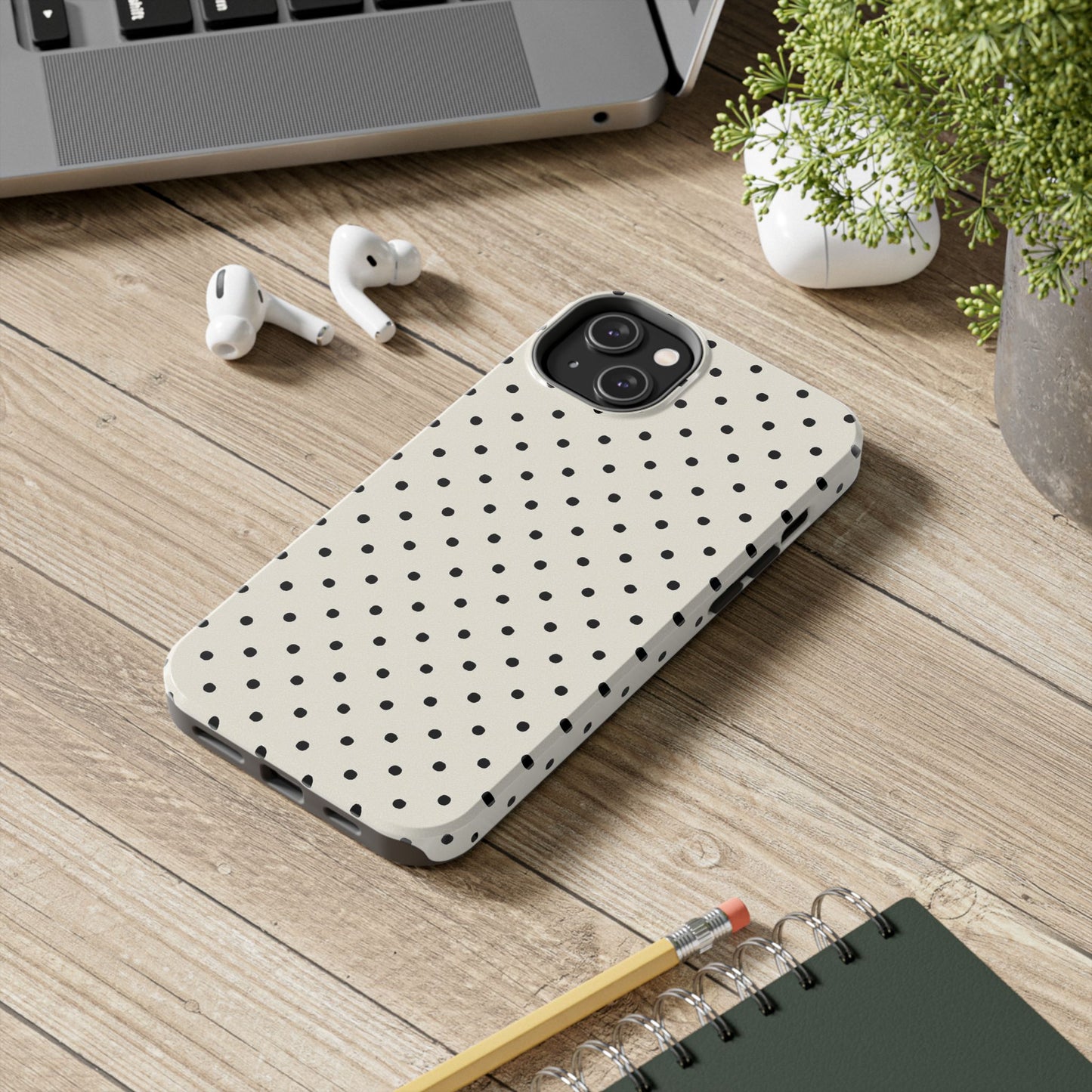 Vintage Polka Dots - Protective Phone Case