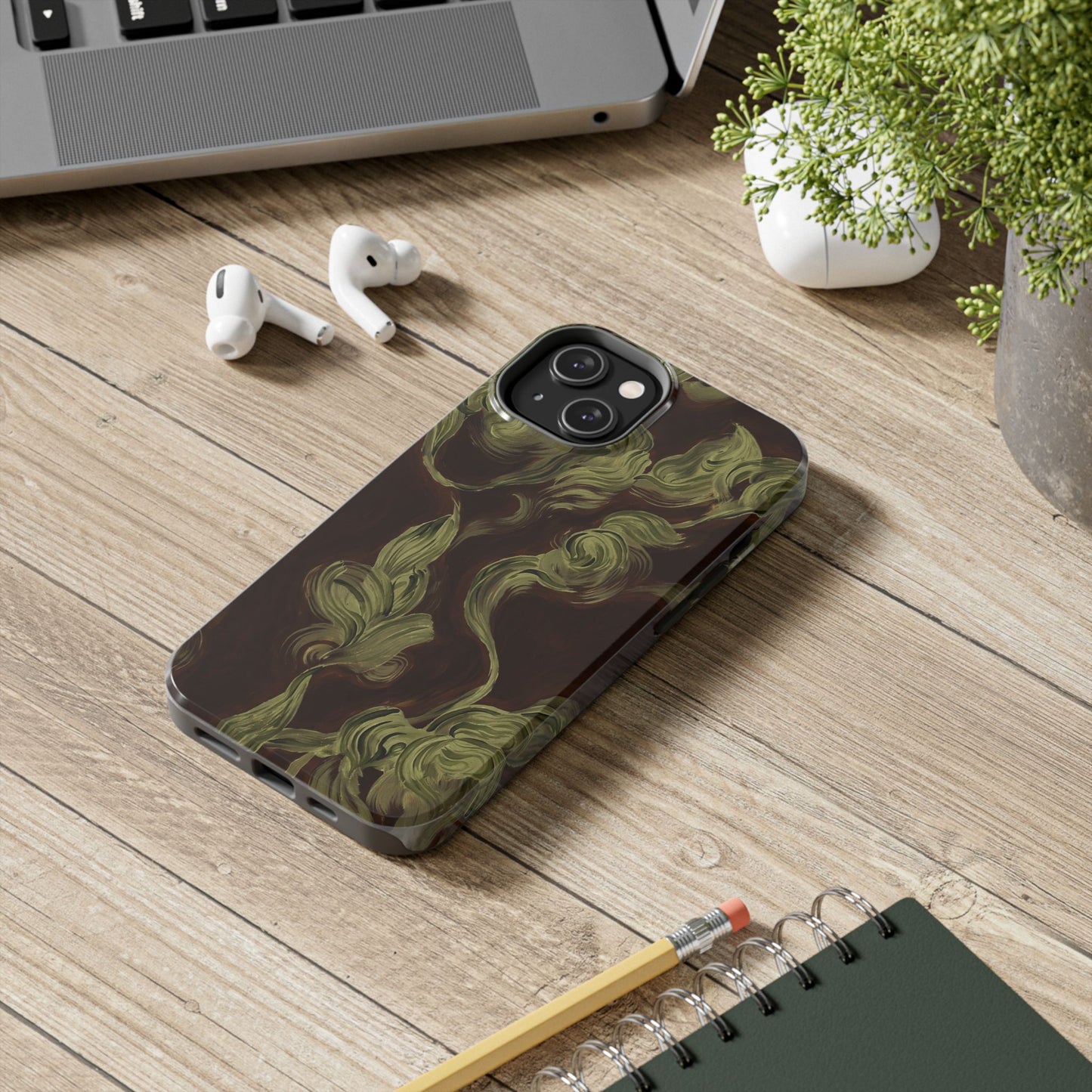 Magnolia Stained Glass - Protective Phone Case
