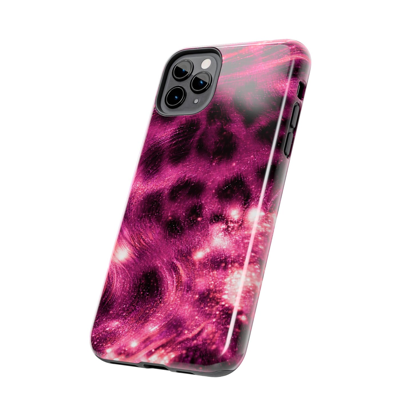 Magenta Y2K Leopard - Protective Phone Case