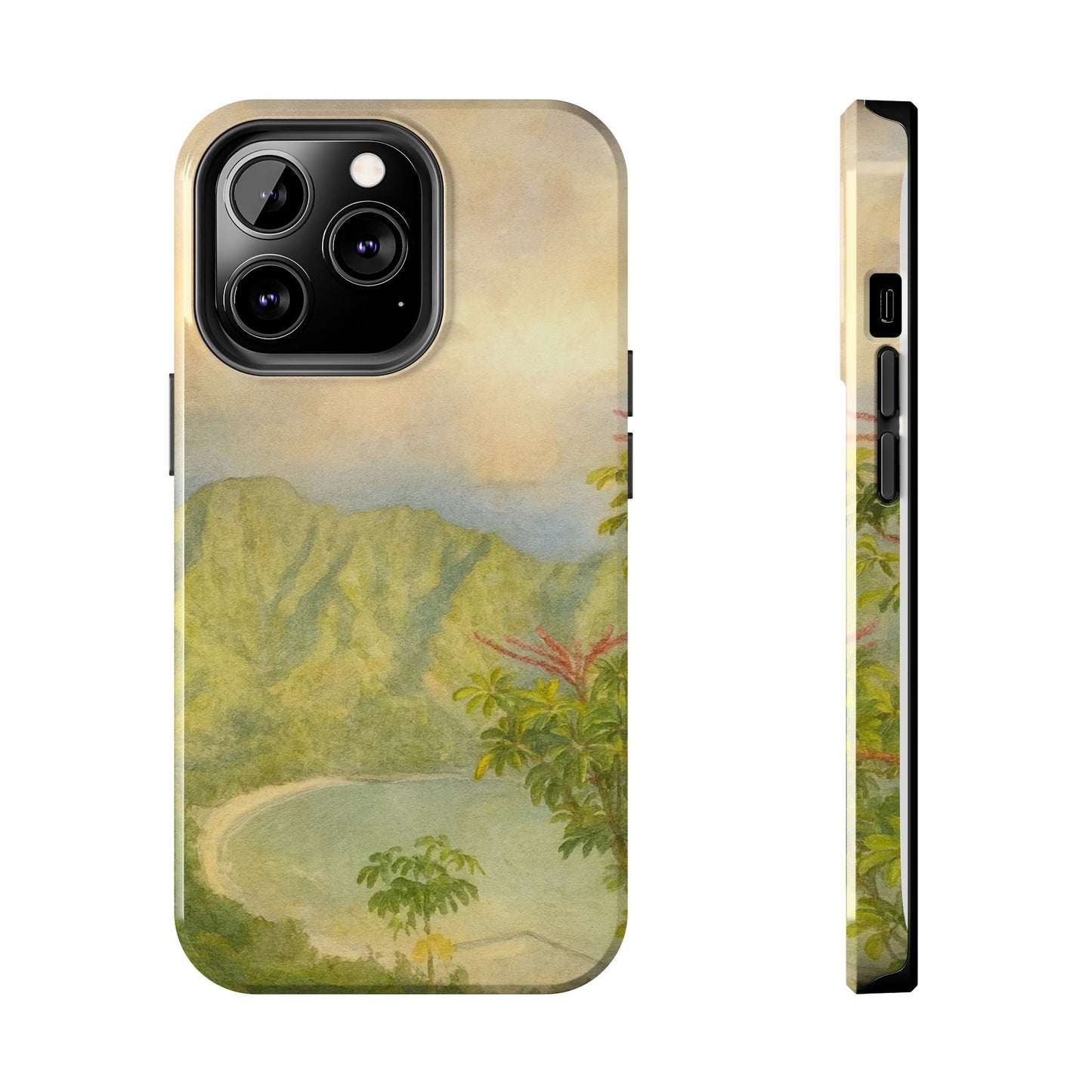 Vintage Tropical Beach - Protective Phone Case
