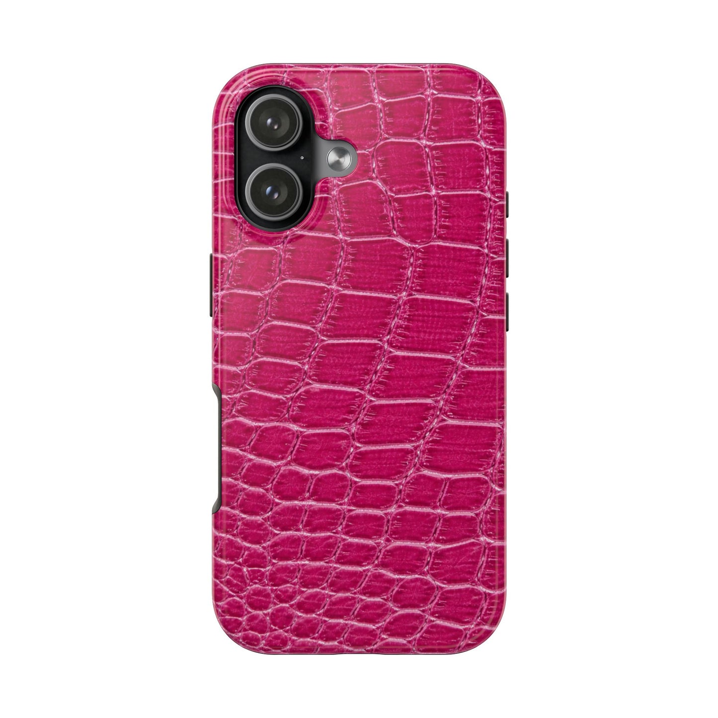 Pink Crocodile Pattern - Protective Phone Case