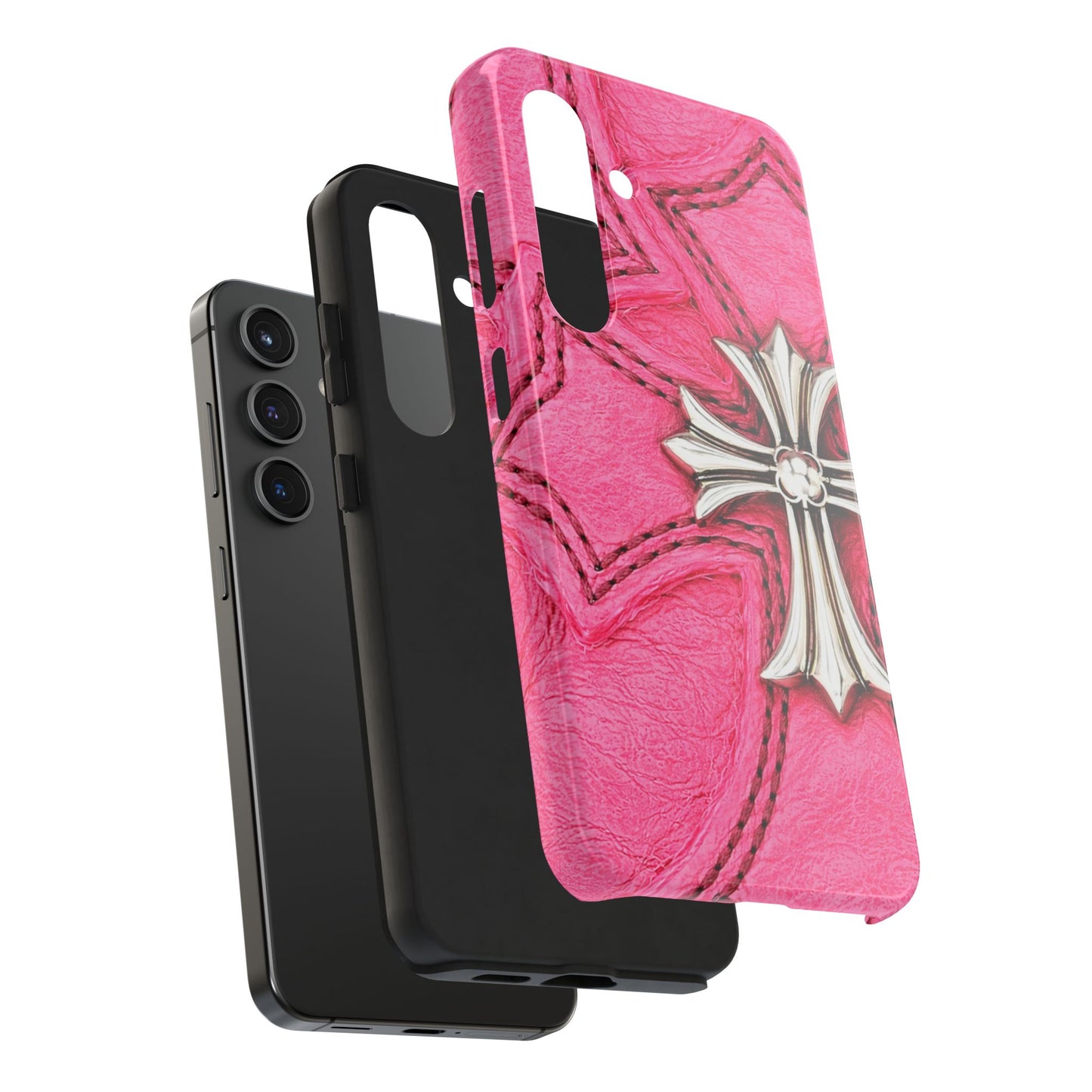 Pink Cross - Protective Phone Case