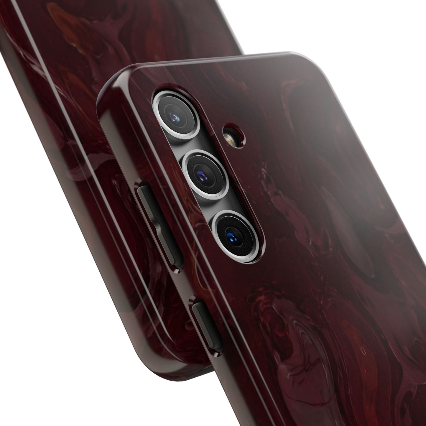 Glossy Maroon - Protective Phone Case
