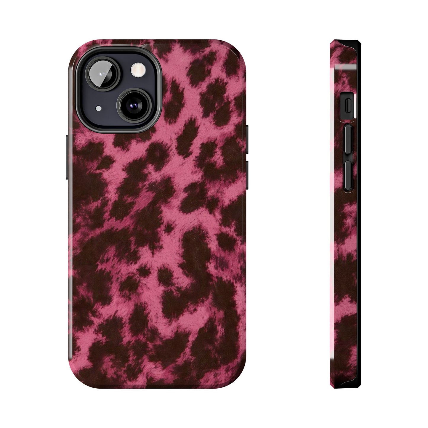 Pink Leopard Print - Protective Phone Case