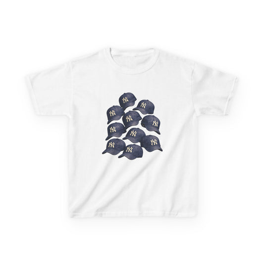 Baseball Cap Stack - Baby Tee