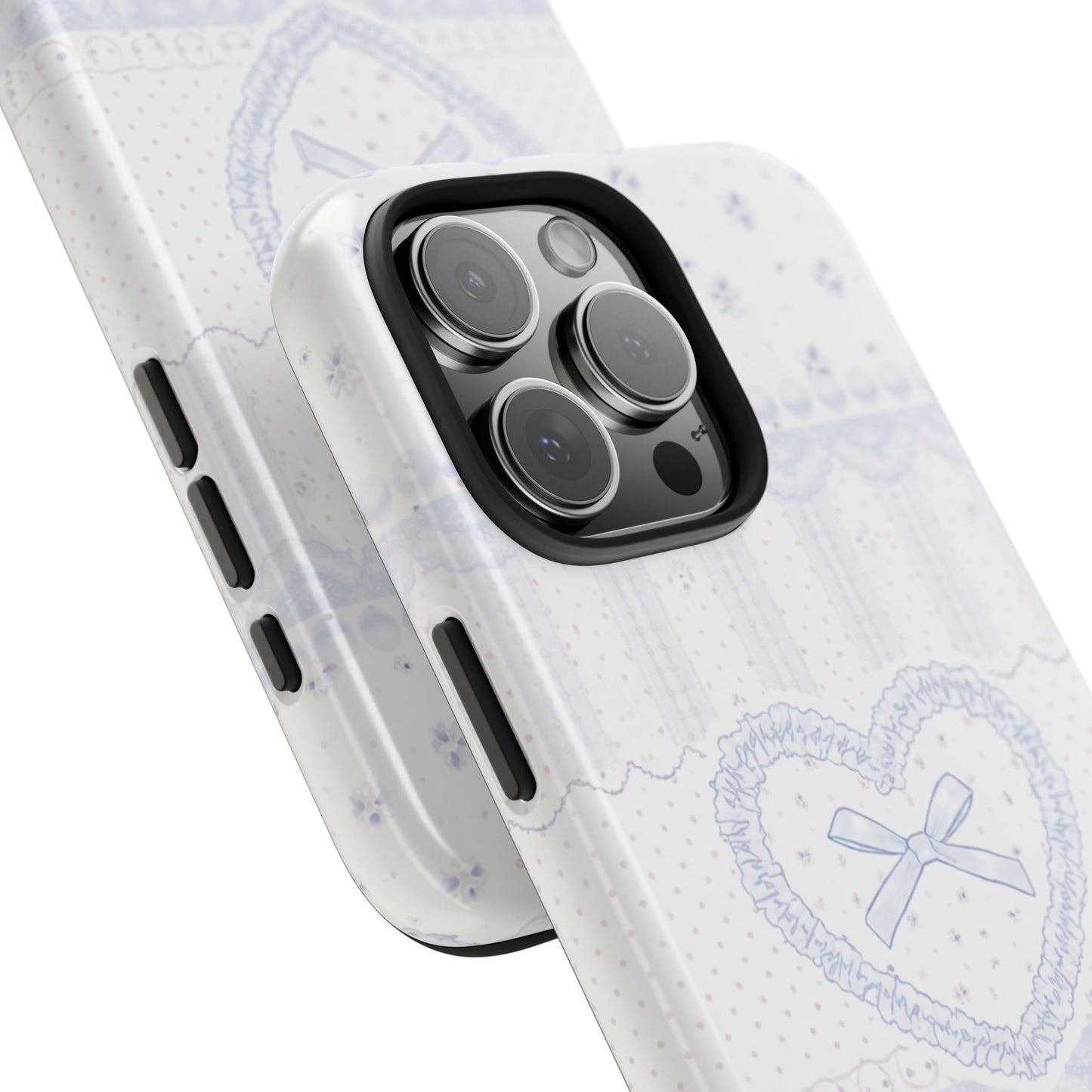 Coquette Blue Lace - Protective Phone Case