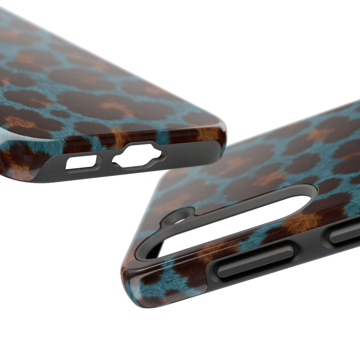 Teal Leopard - Protective Phone Case