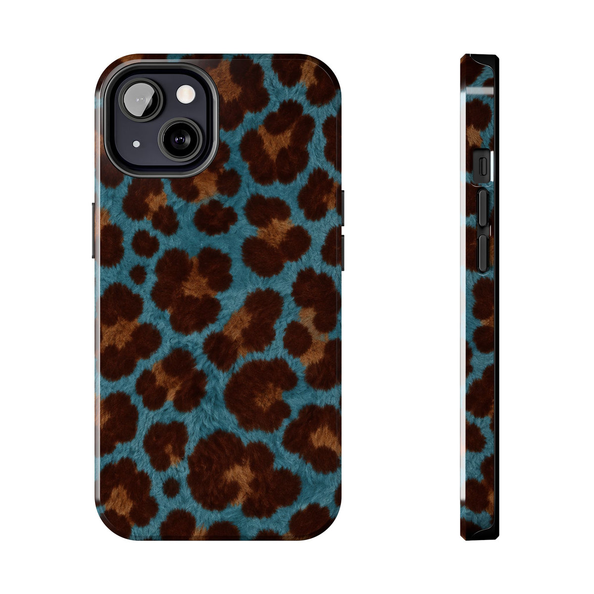Teal Leopard - Protective Phone Case