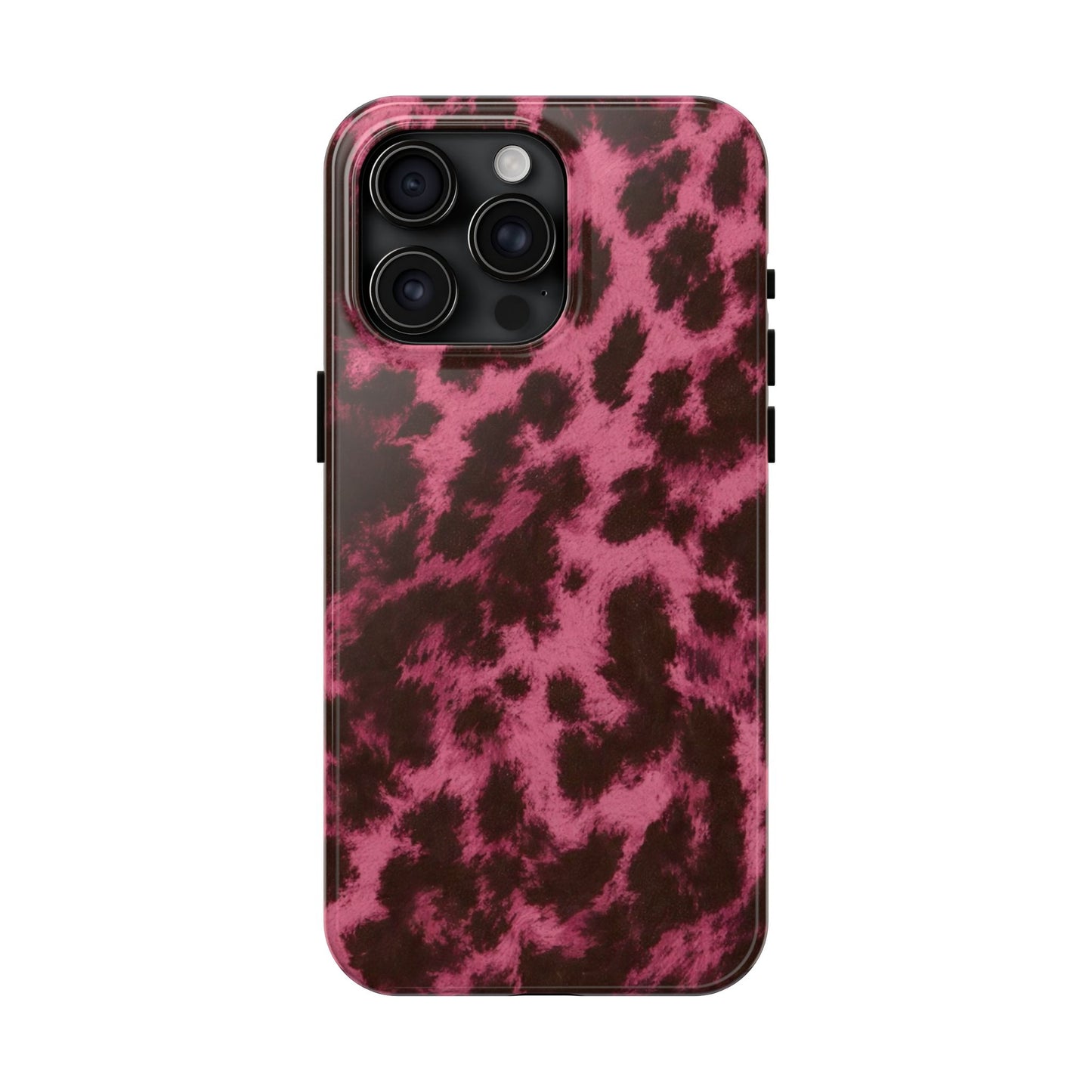Pink Leopard Print - Protective Phone Case