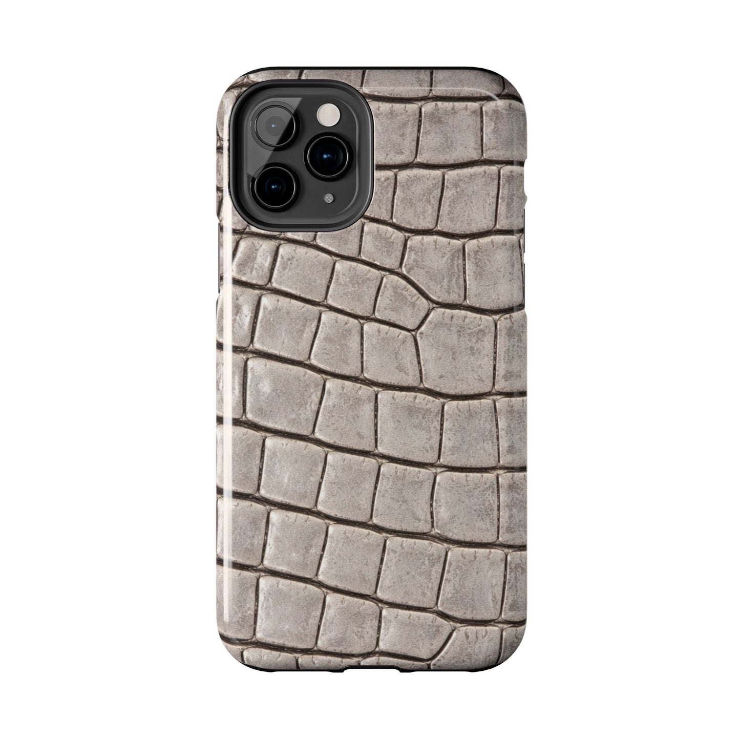 2000s Grey Crocodile - Protective Phone Case