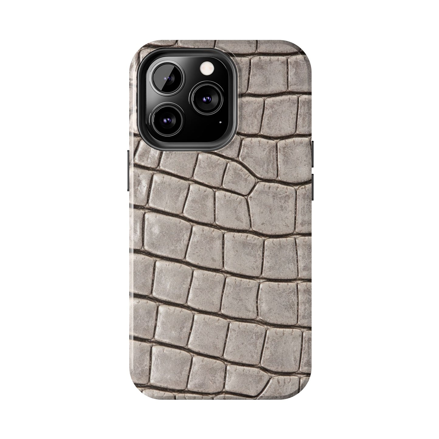 2000s Grey Crocodile - Protective Phone Case