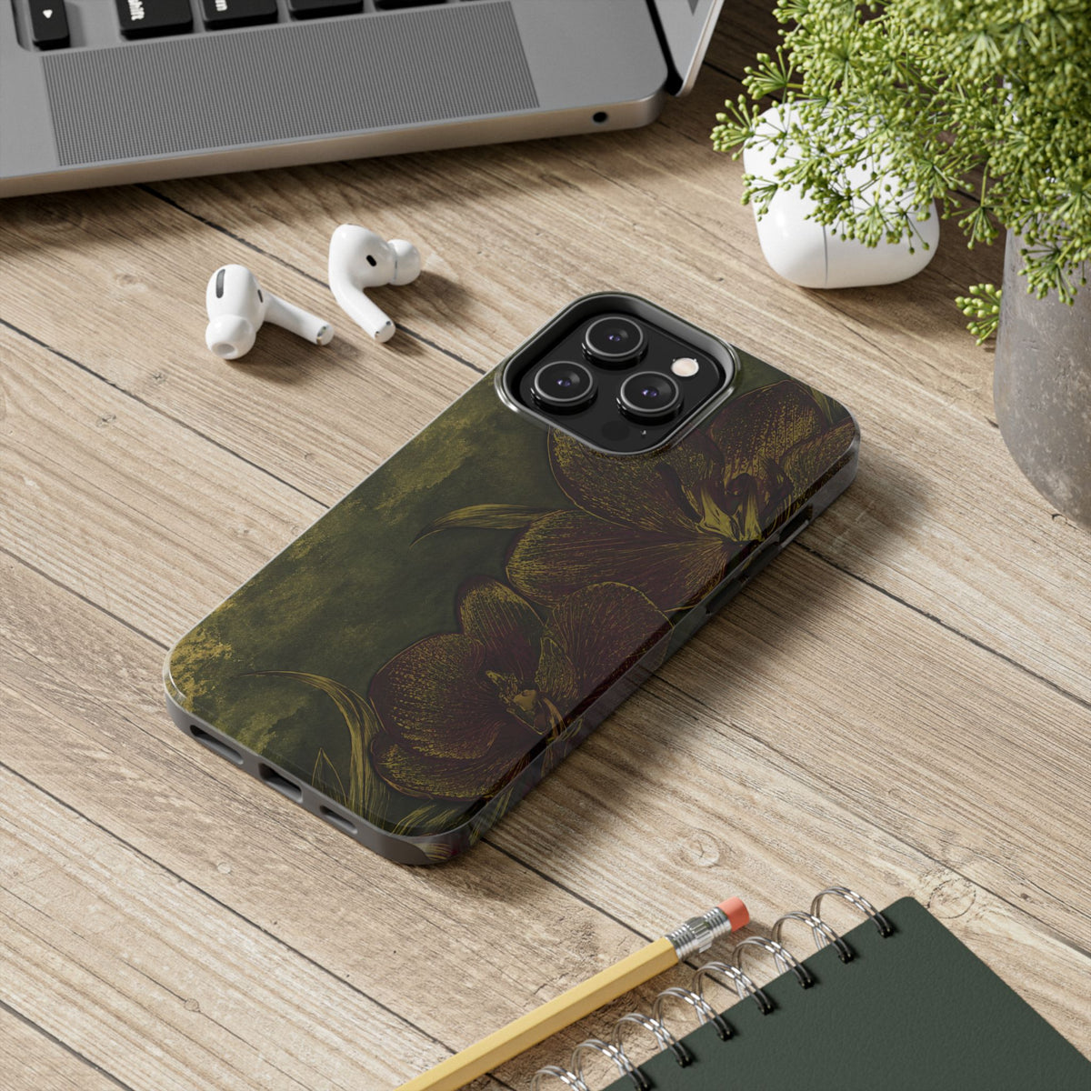 Olive Orchid - Protective Phone Case