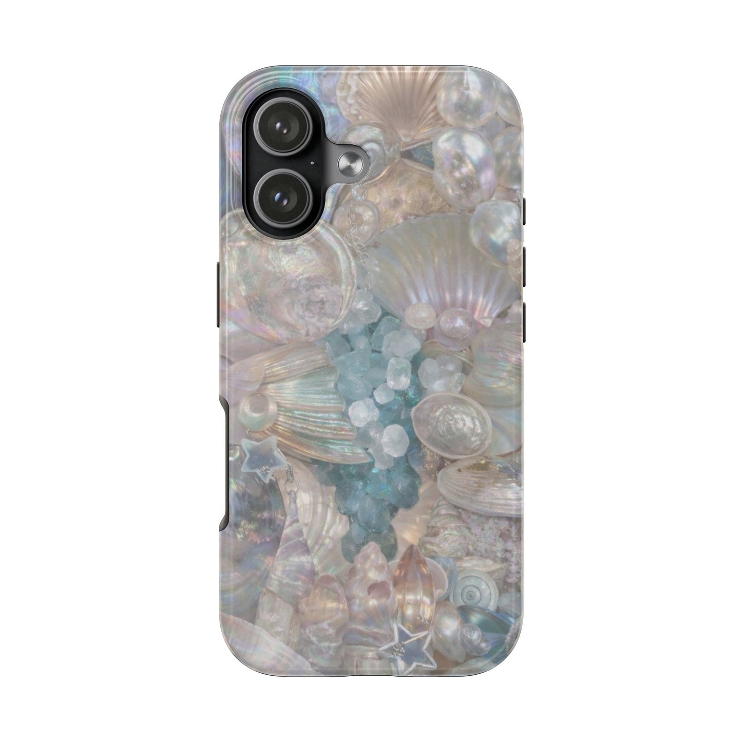 Aquamarine and Shells - Protective Phone Case