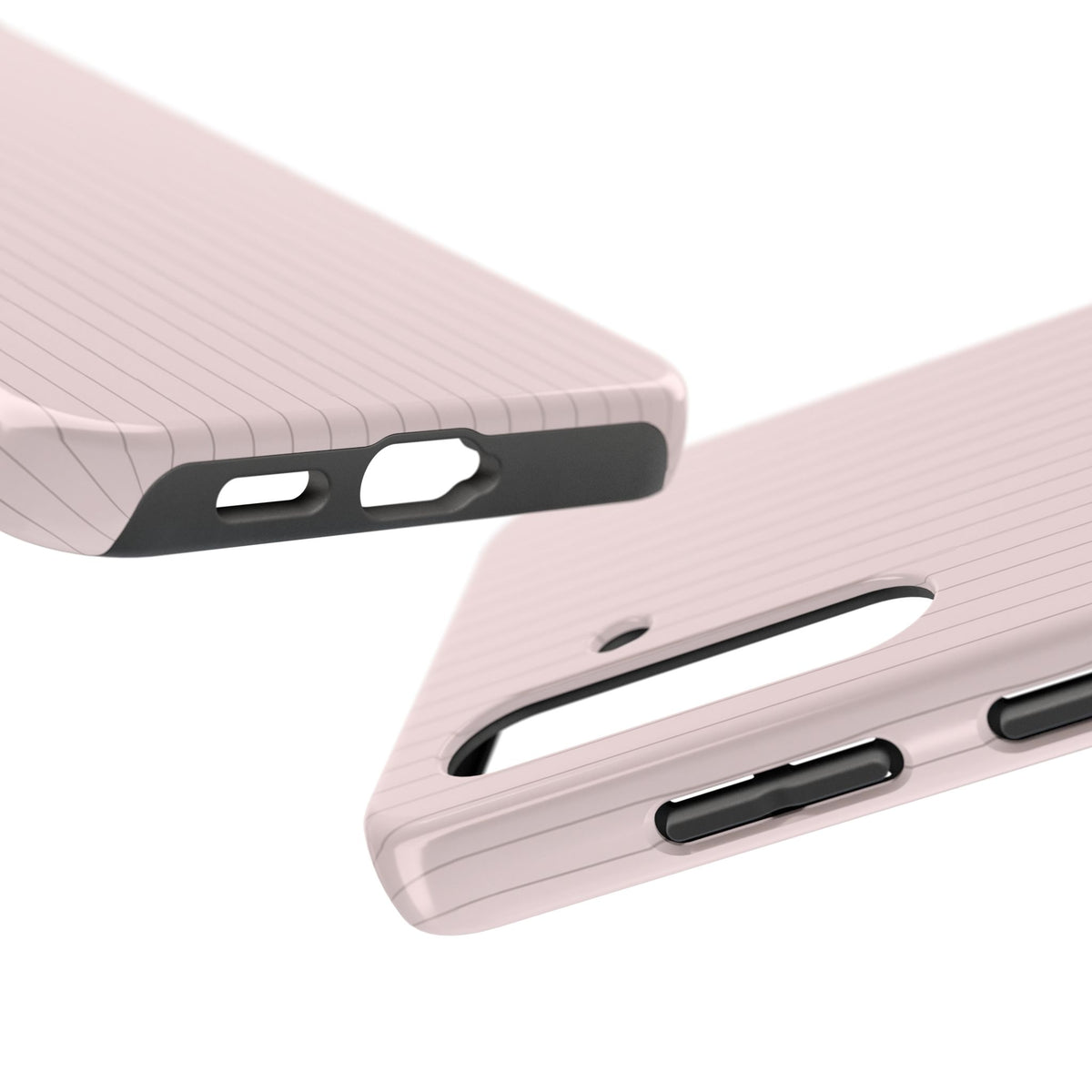 Blush Pinstripe - Protective Phone Case