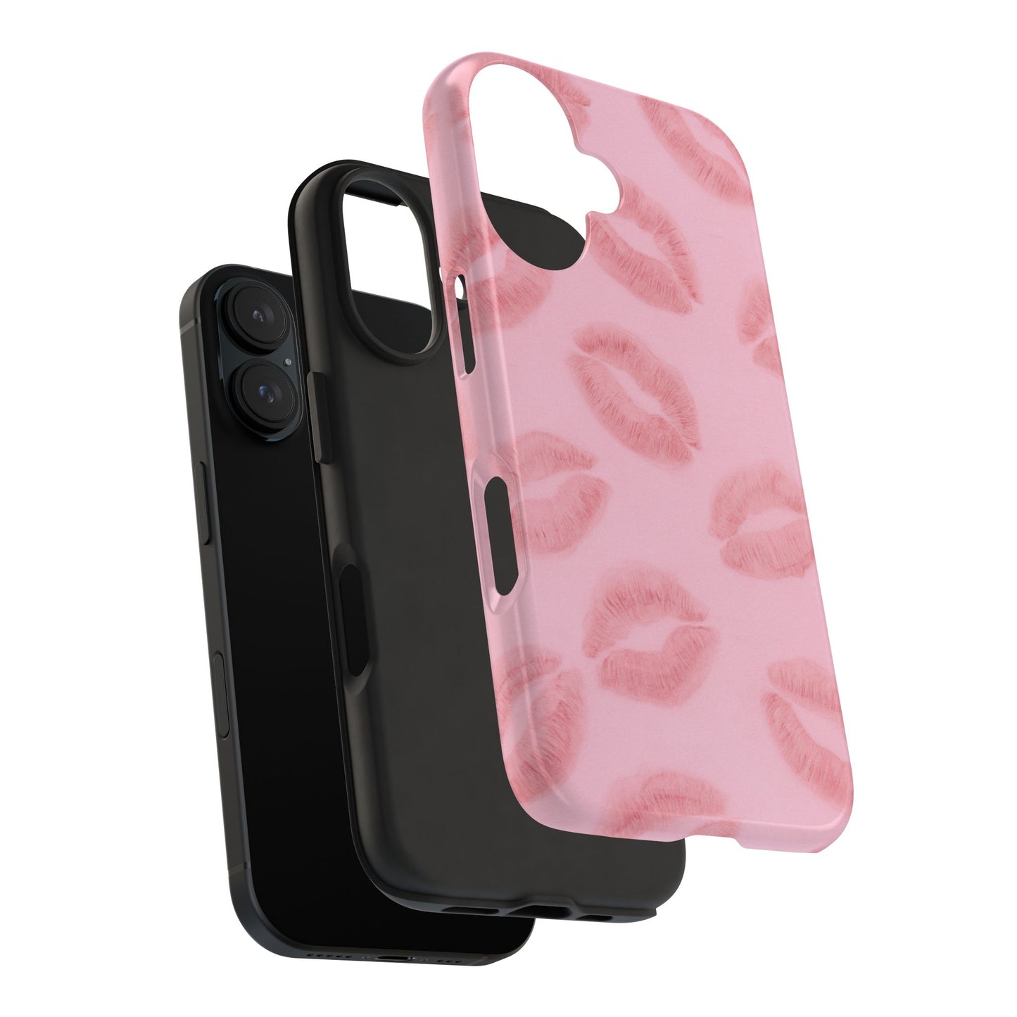 Pink Rosy Kisses - Protective Phone Case
