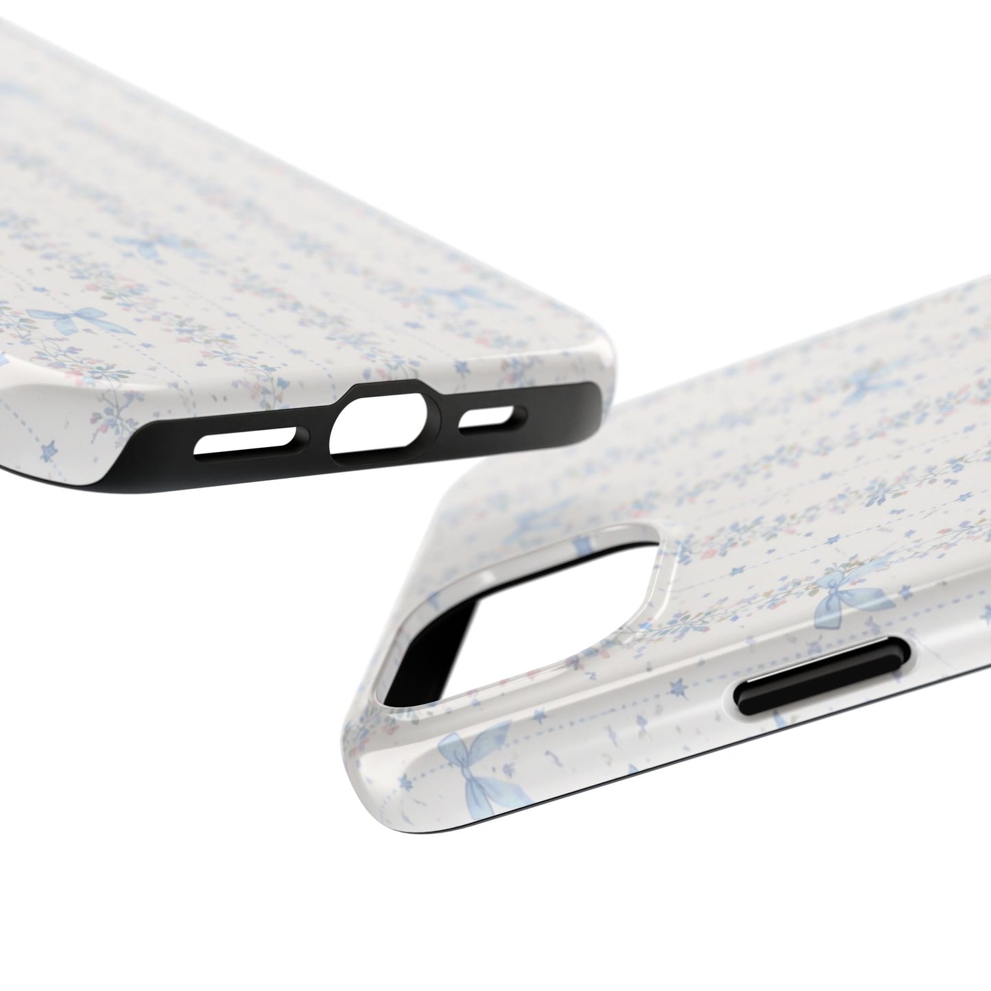 Bows and Stripes - Protective Phone Case