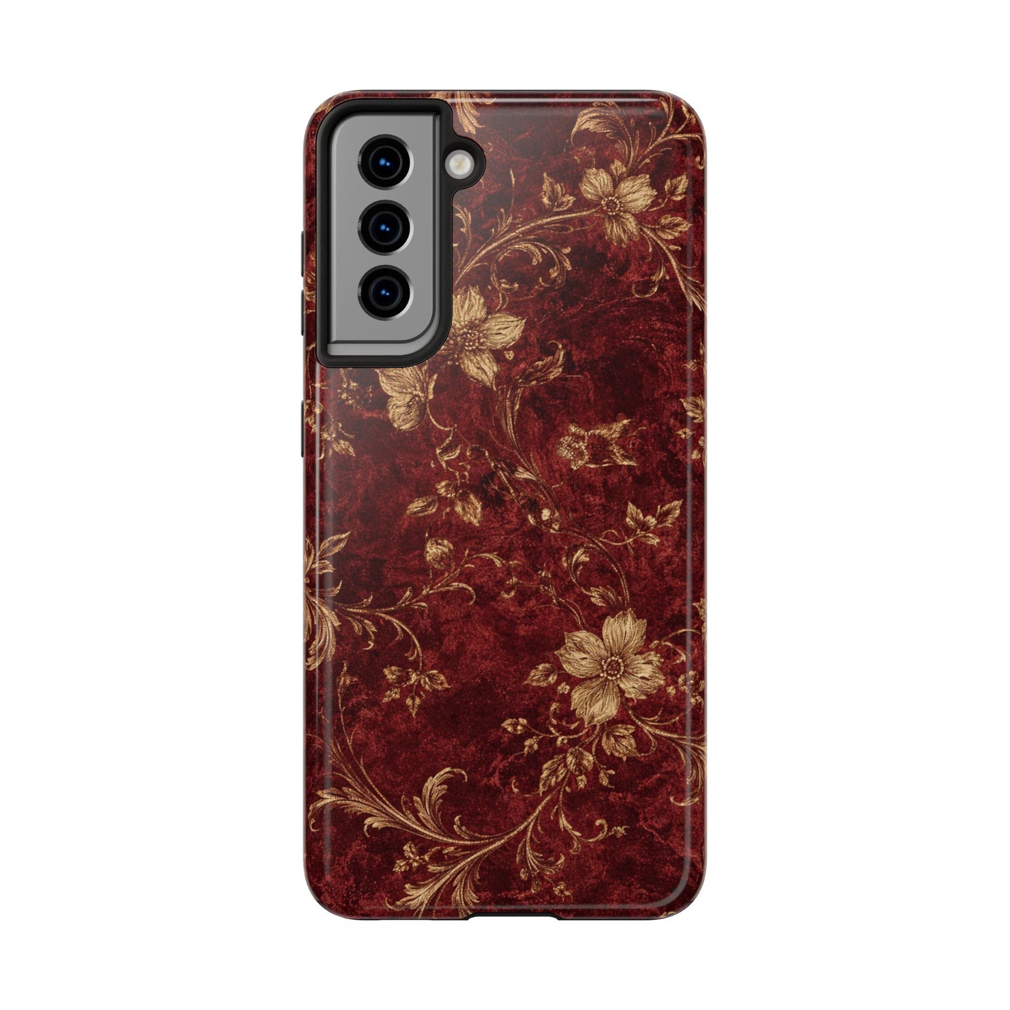 Floral Burgundy - Protective Phone Case