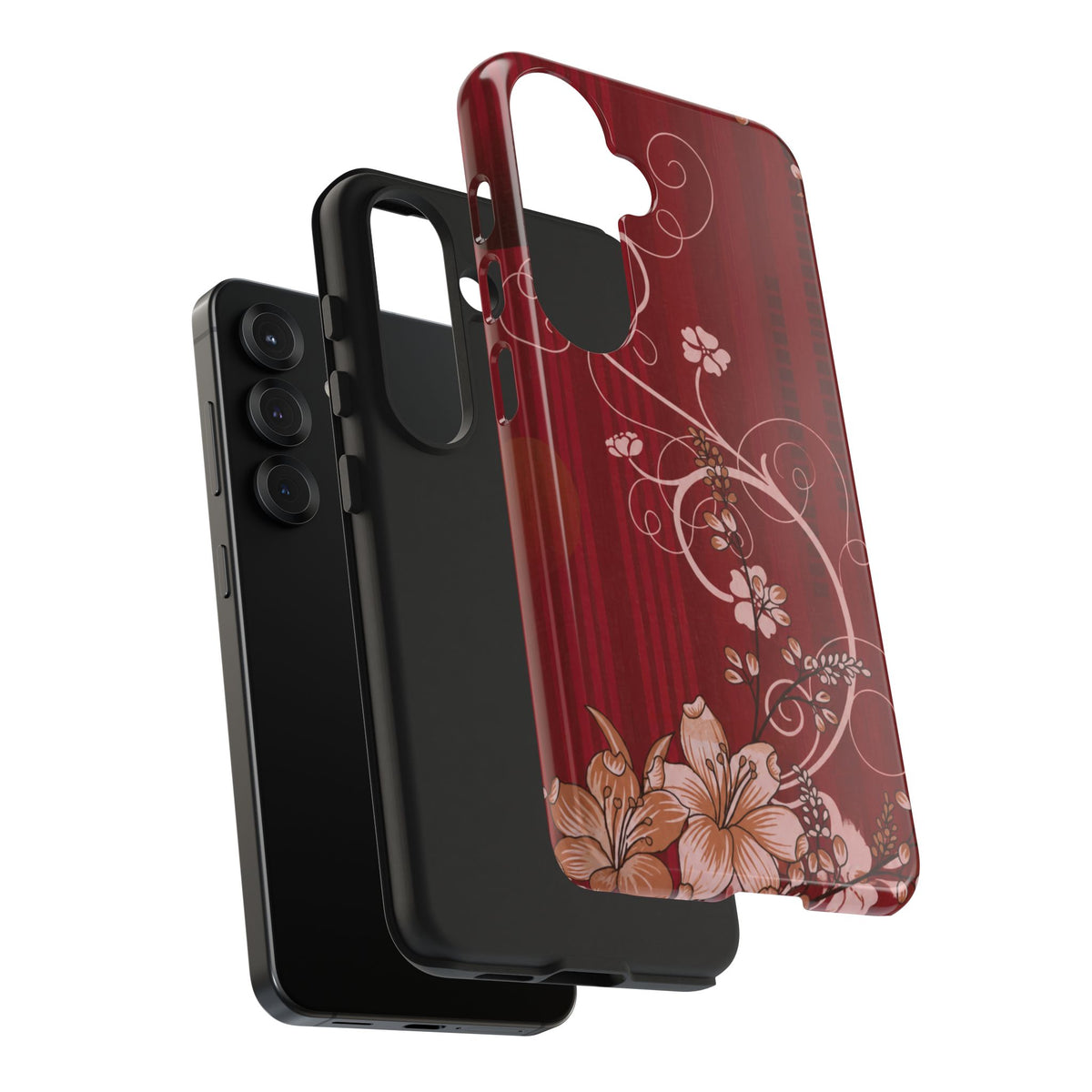 Crimson Bloom - Protective Phone Case
