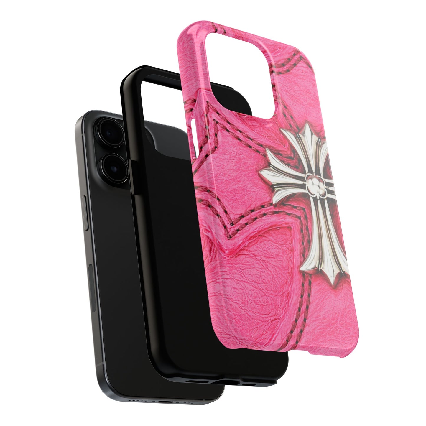 Pink Cross - Protective Phone Case