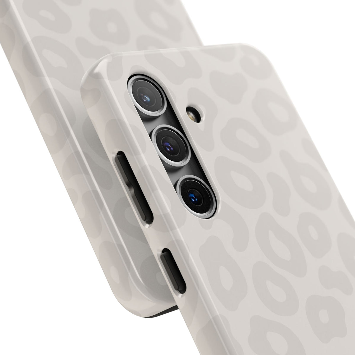 Beige Leopard Tough Phone Case – Protective Animal Print Phone Cover