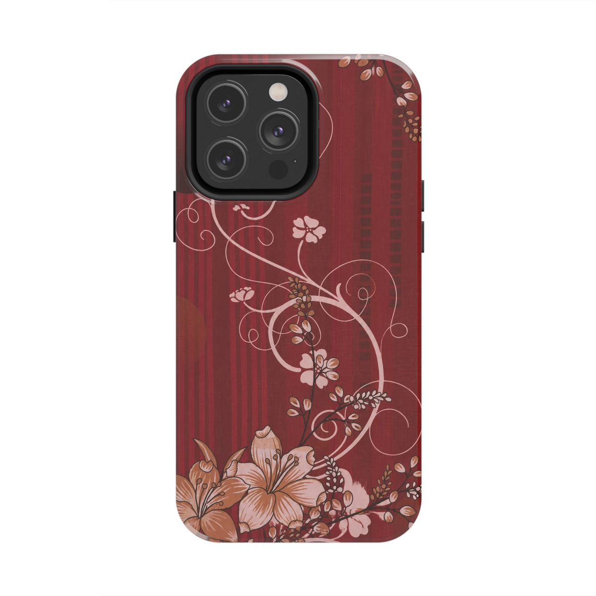 Crimson Bloom - Protective Phone Case