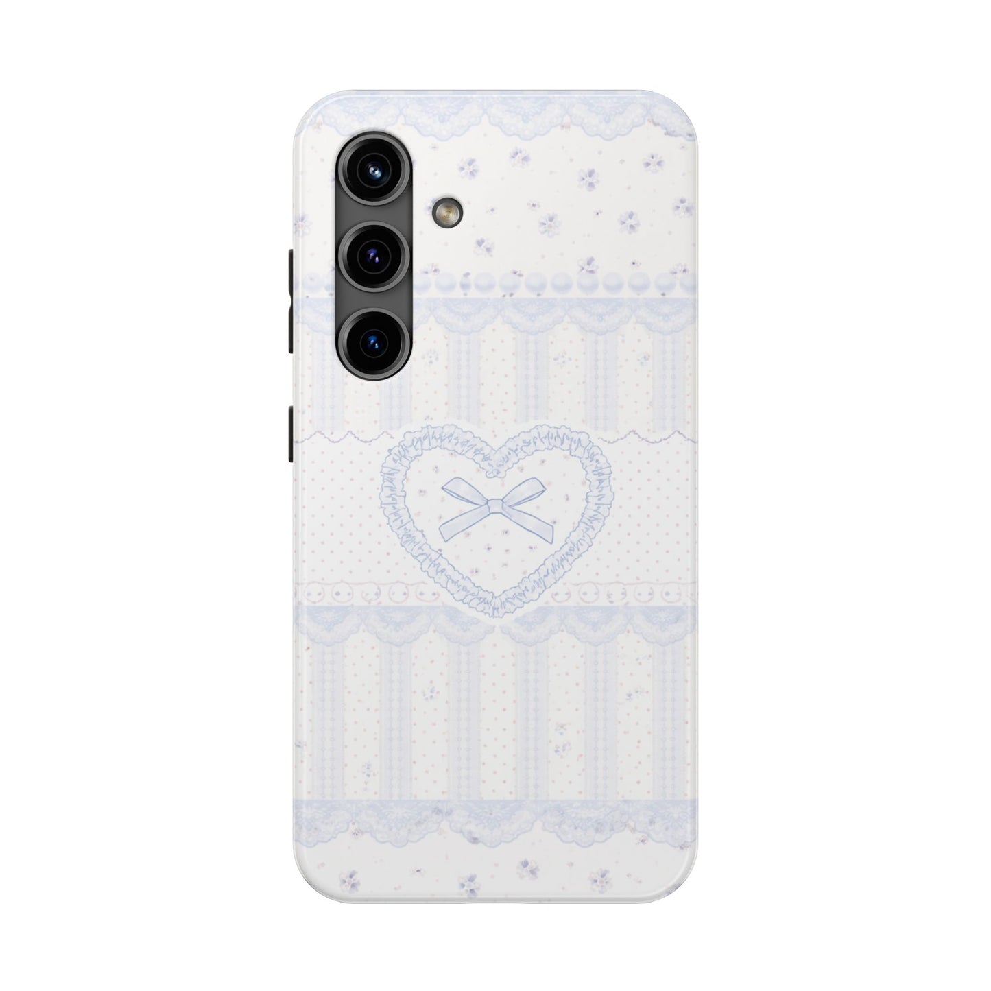 Coquette Blue Lace - Protective Phone Case
