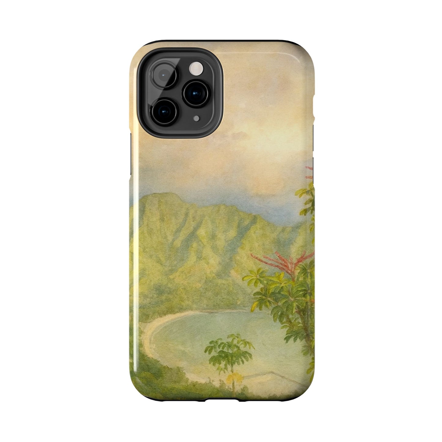 Vintage Tropical Beach - Protective Phone Case