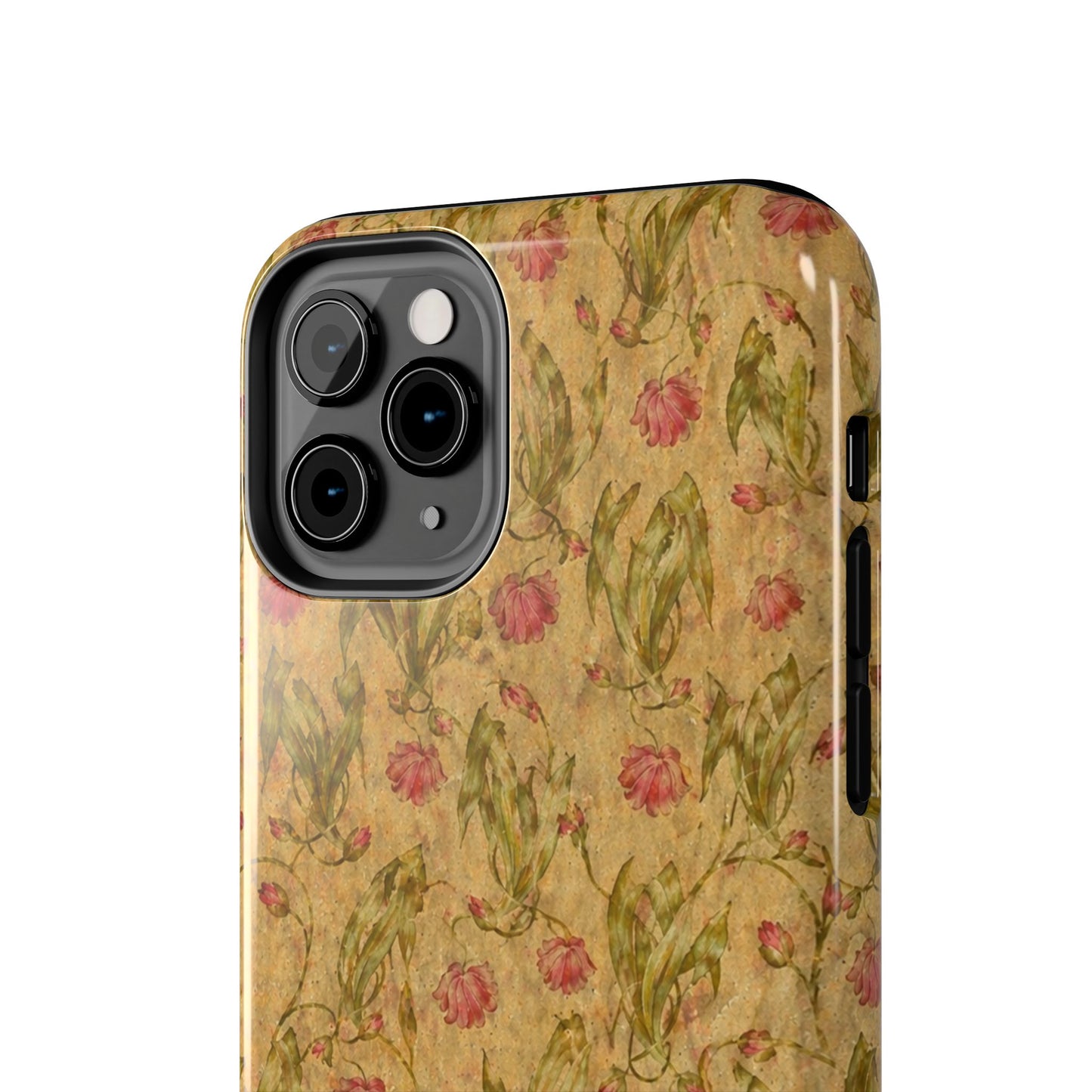 Roses on Aged Paper - Protective Phone Case