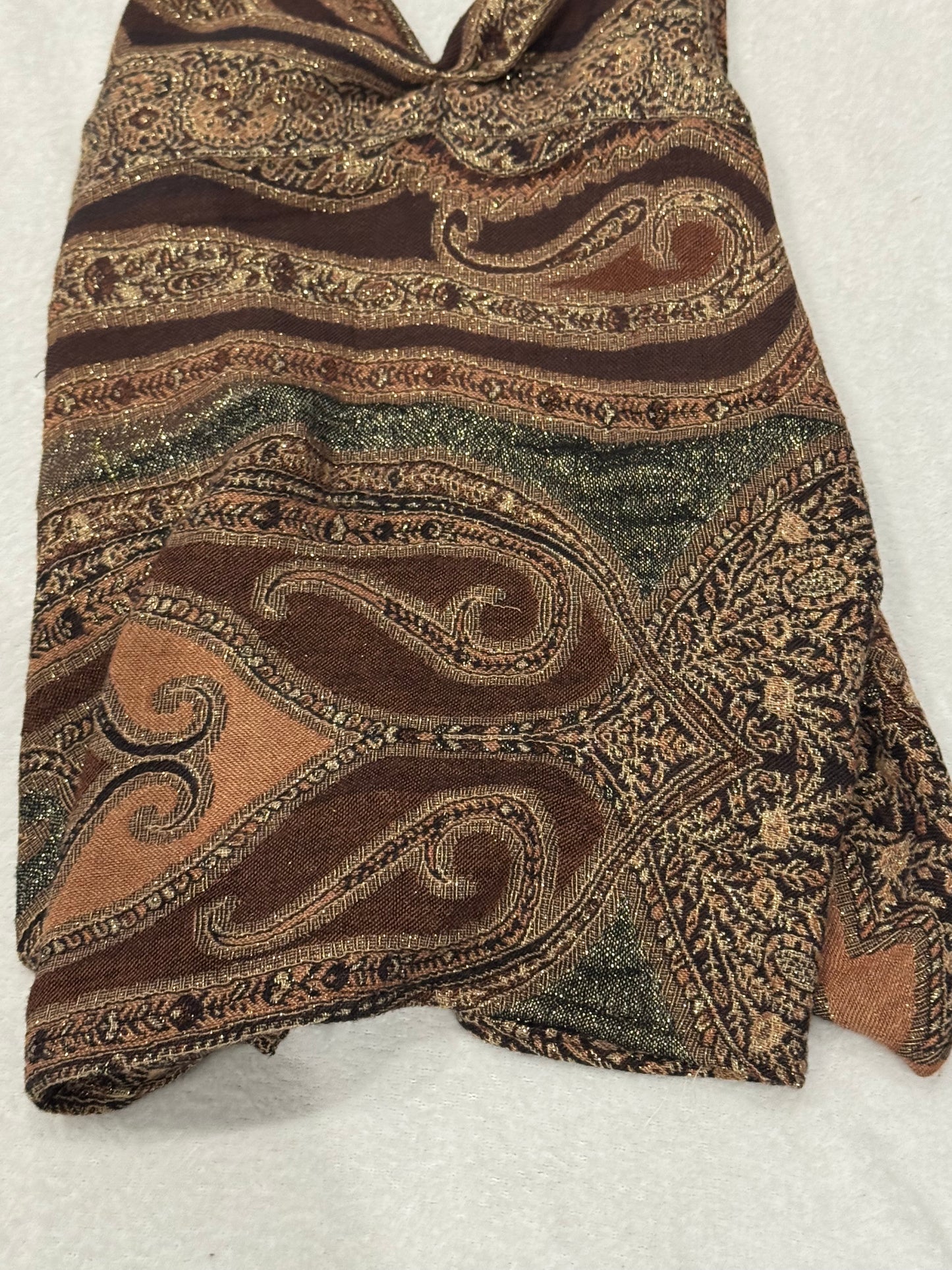 Brown Halter Top with Tie Back