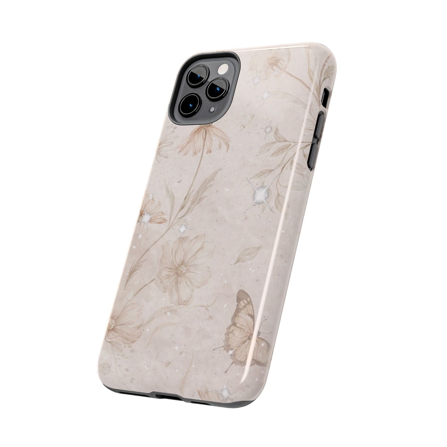 Beige Bloom - Protective Phone Case