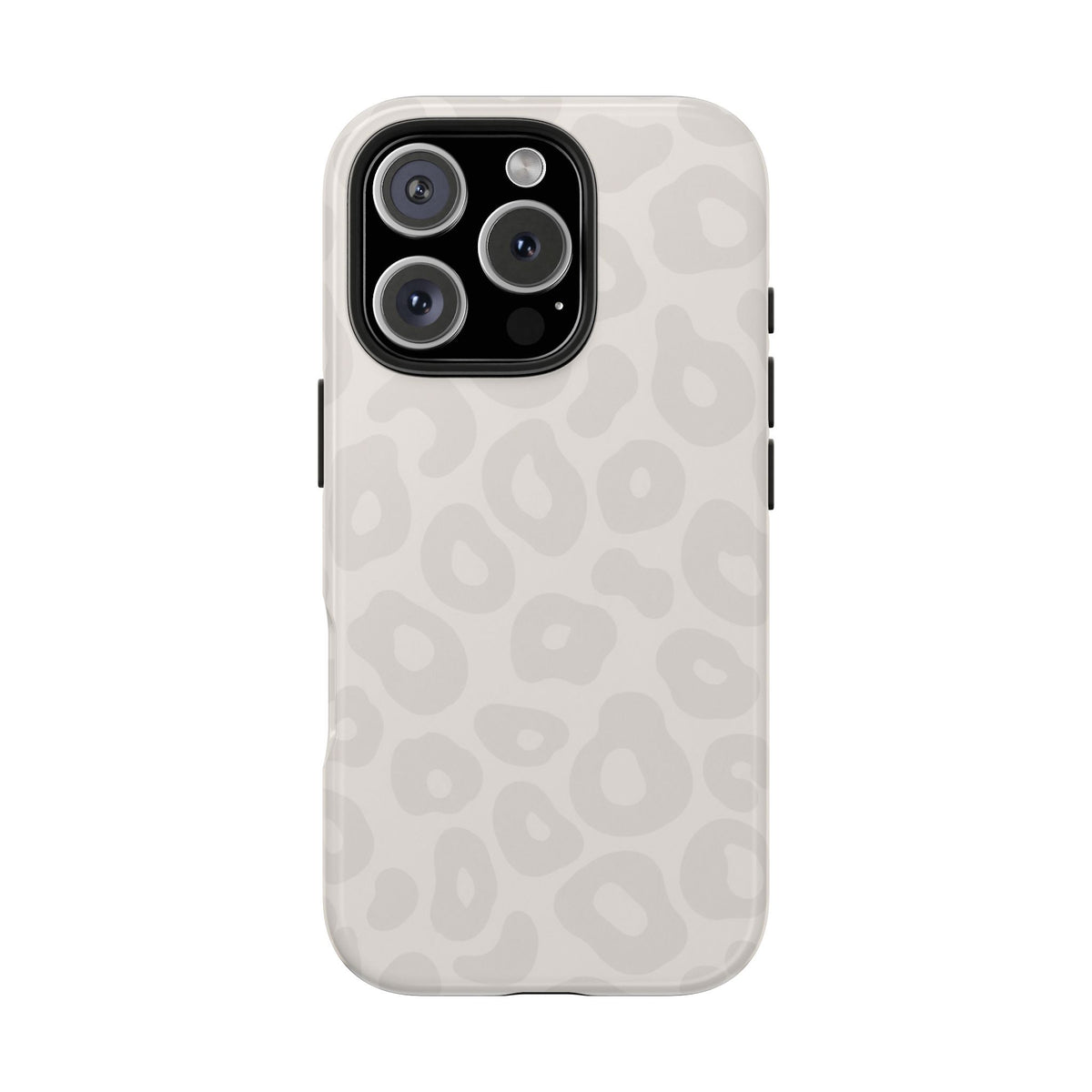 Beige Leopard Tough Phone Case – Protective Animal Print Phone Cover