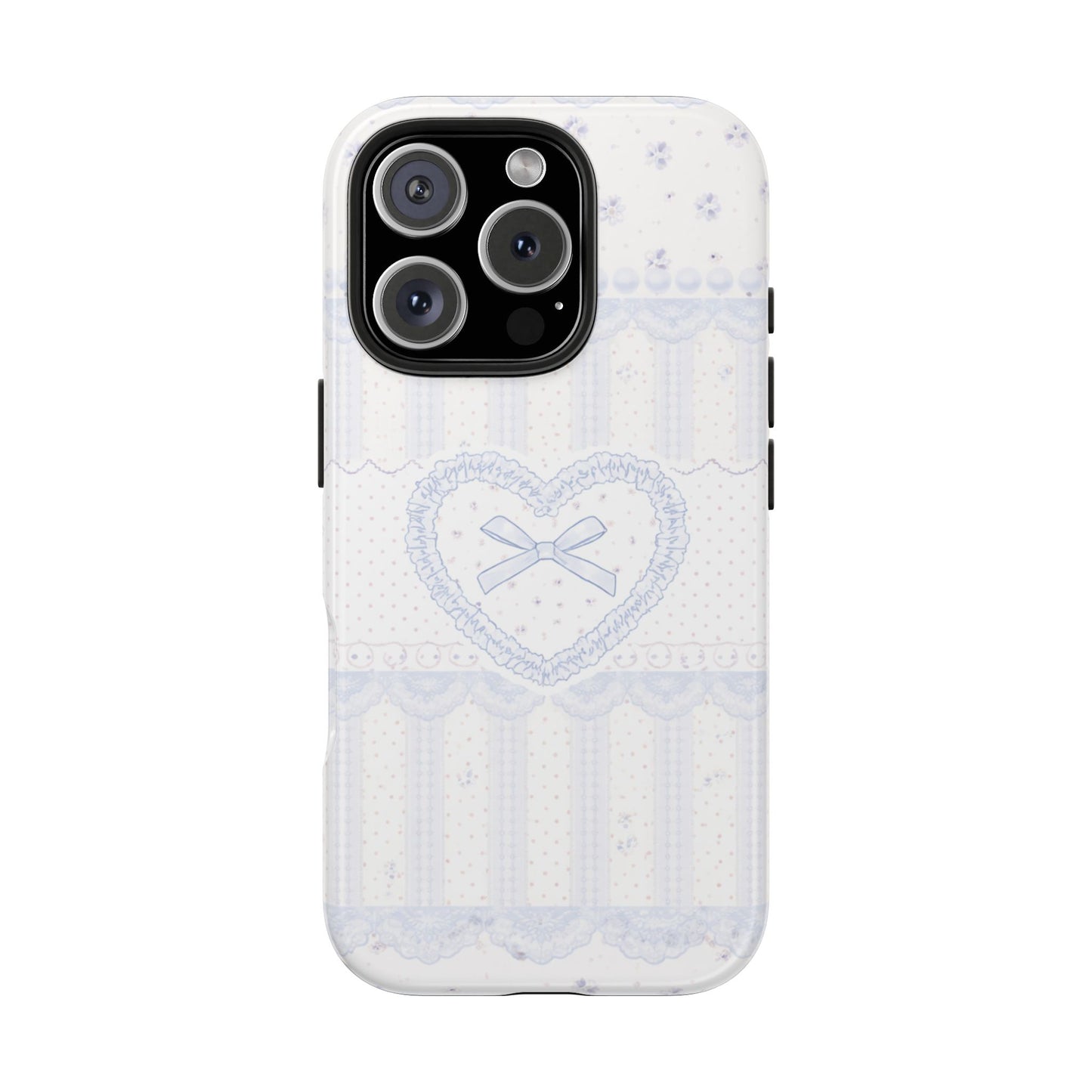 Coquette Blue Lace - Protective Phone Case