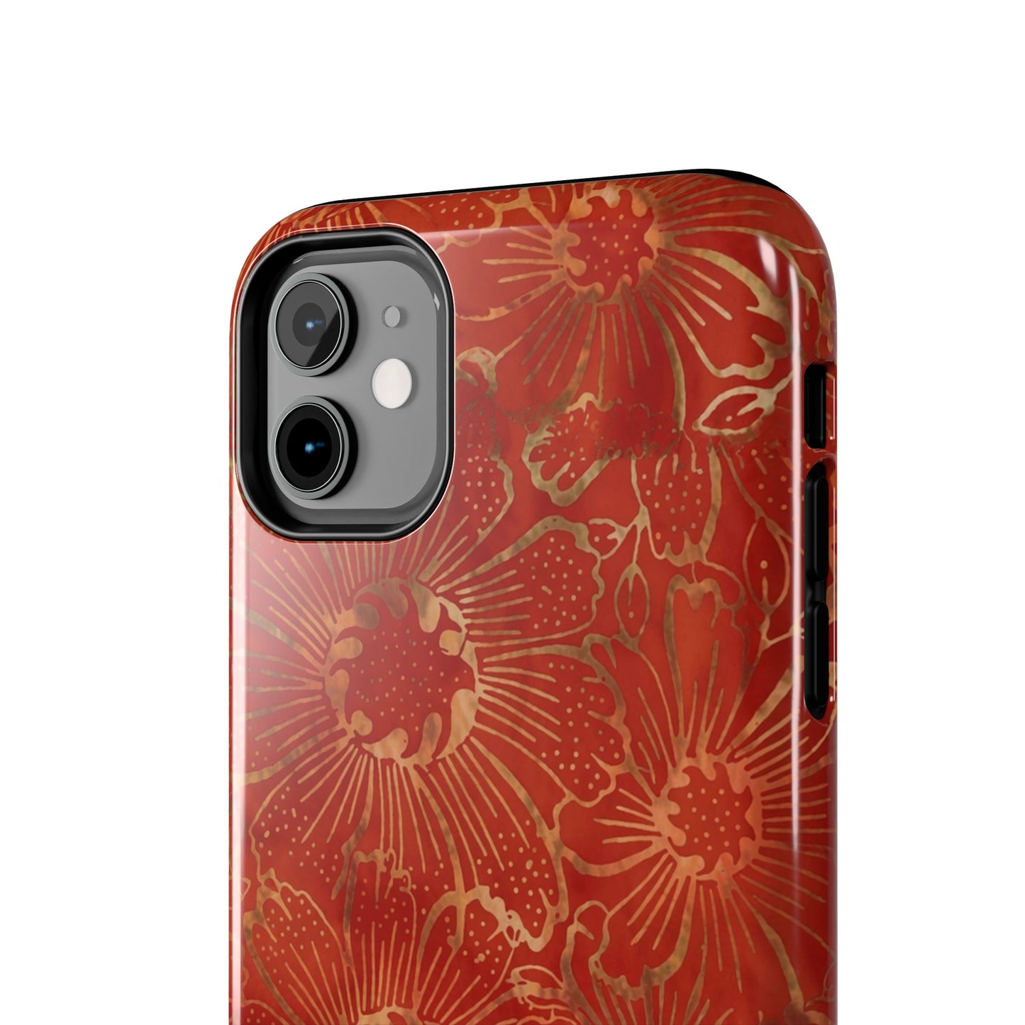 Radiant Red Florals - Protective Phone Case