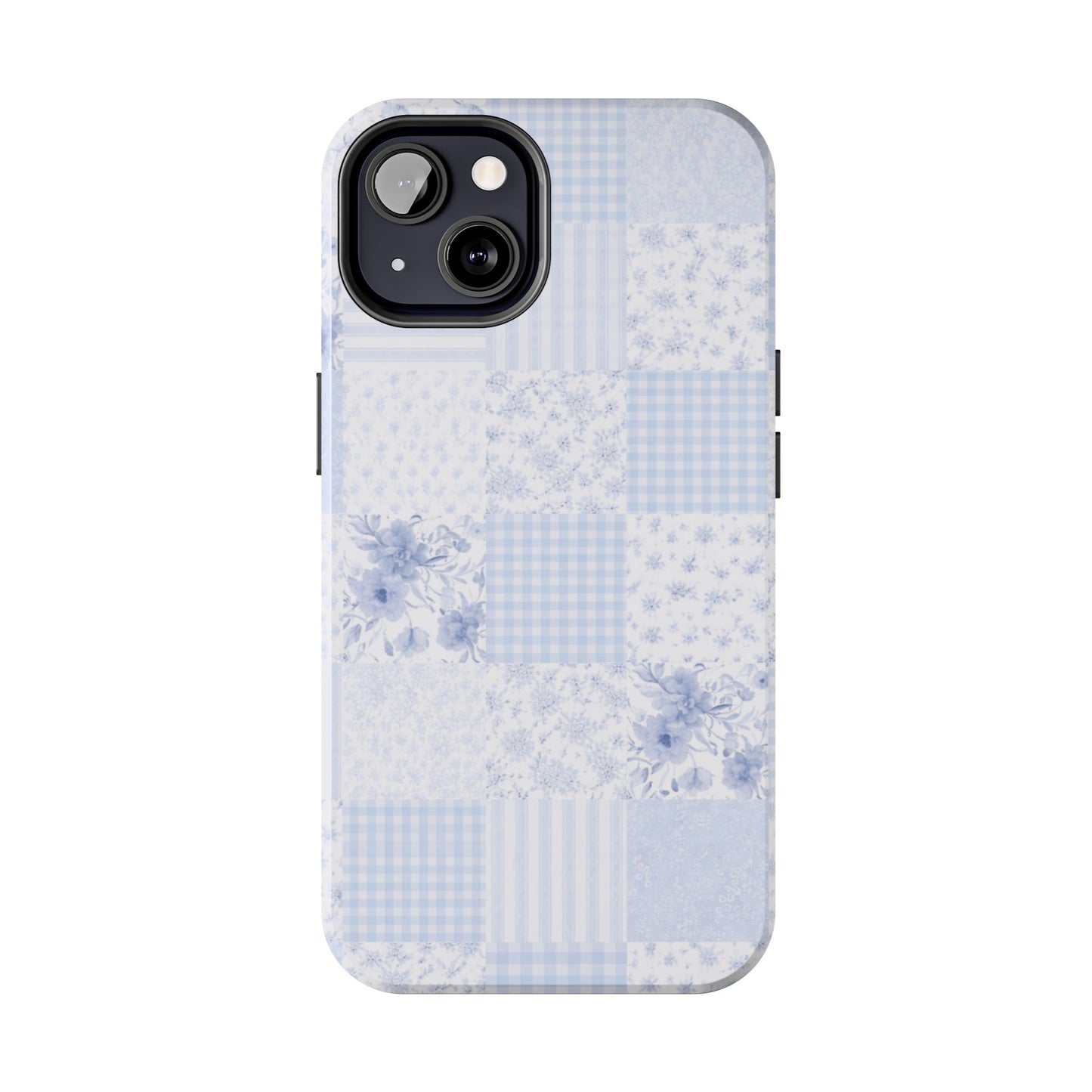 Baby Blue Plaid - Protective Phone Case