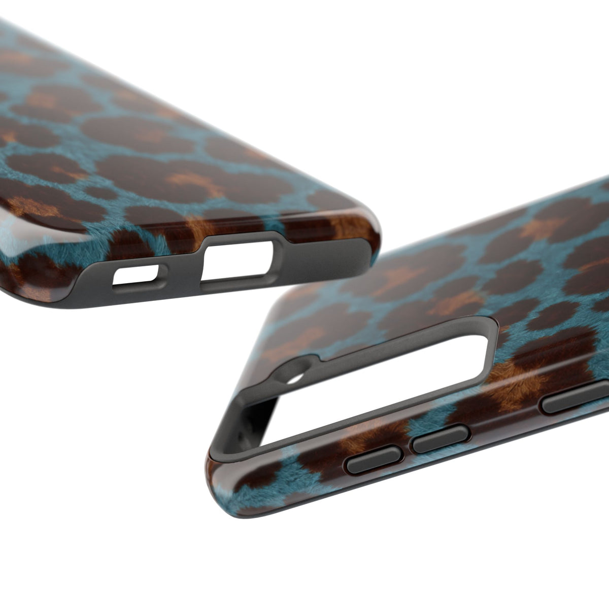 Teal Leopard - Protective Phone Case