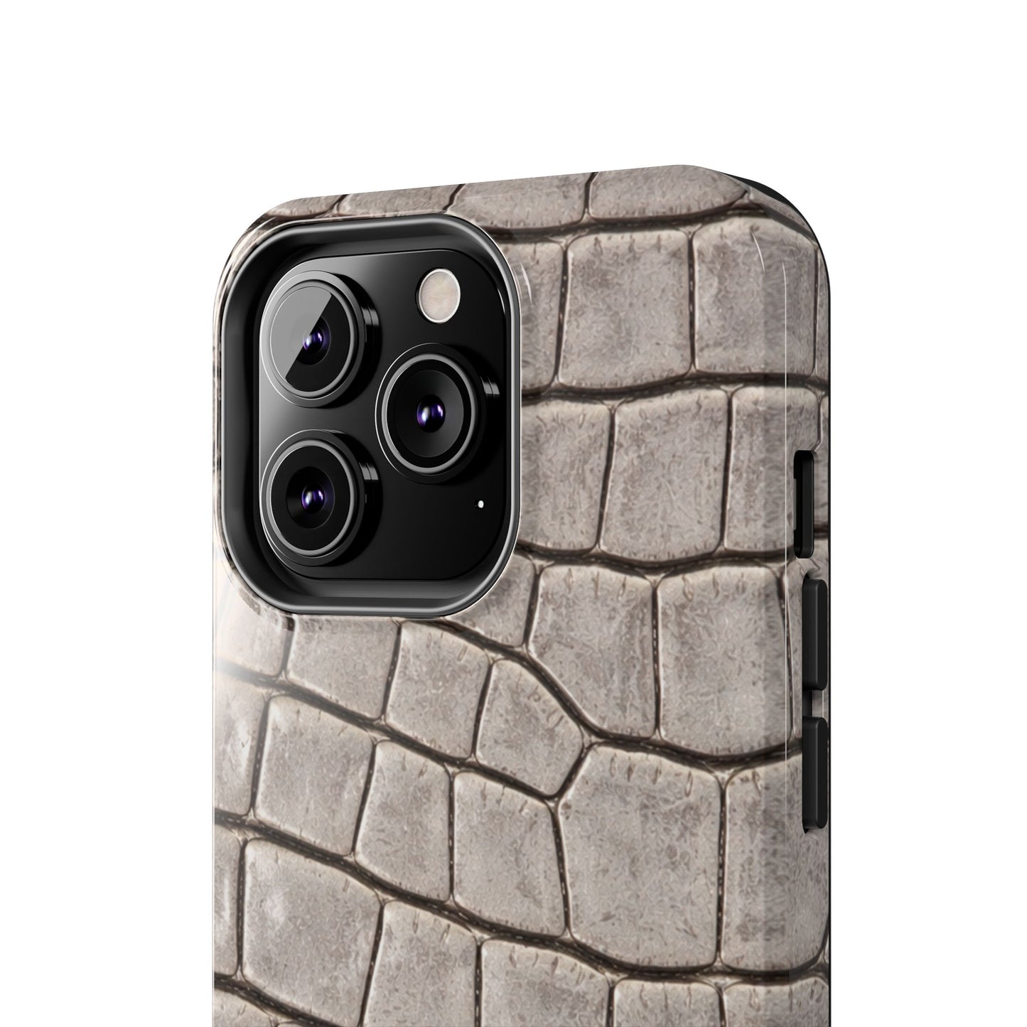 2000s Grey Crocodile - Protective Phone Case